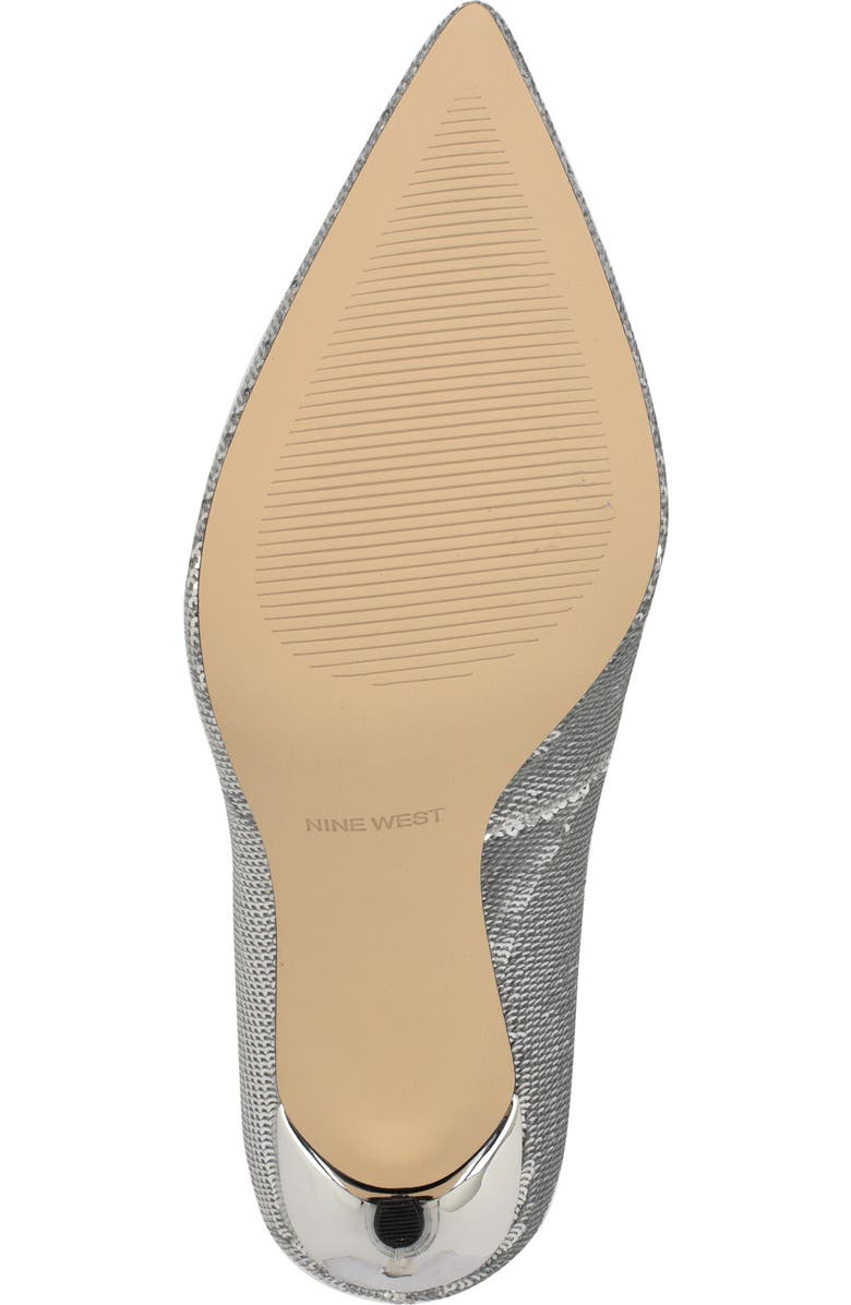 Nine West Fresh Pointed Toe Pump, Alternate, color, Silver Sequin