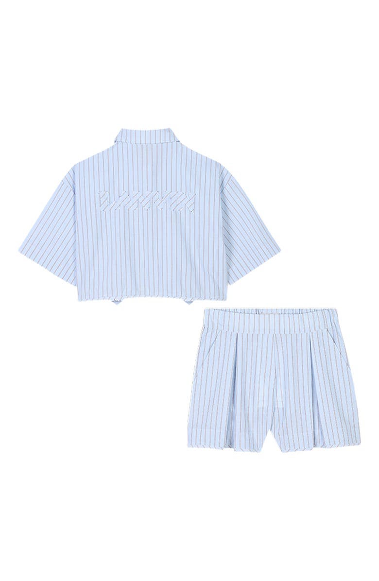 Lanvin KIDS SHIRT AND SHORTS SET, Alternate, color, 