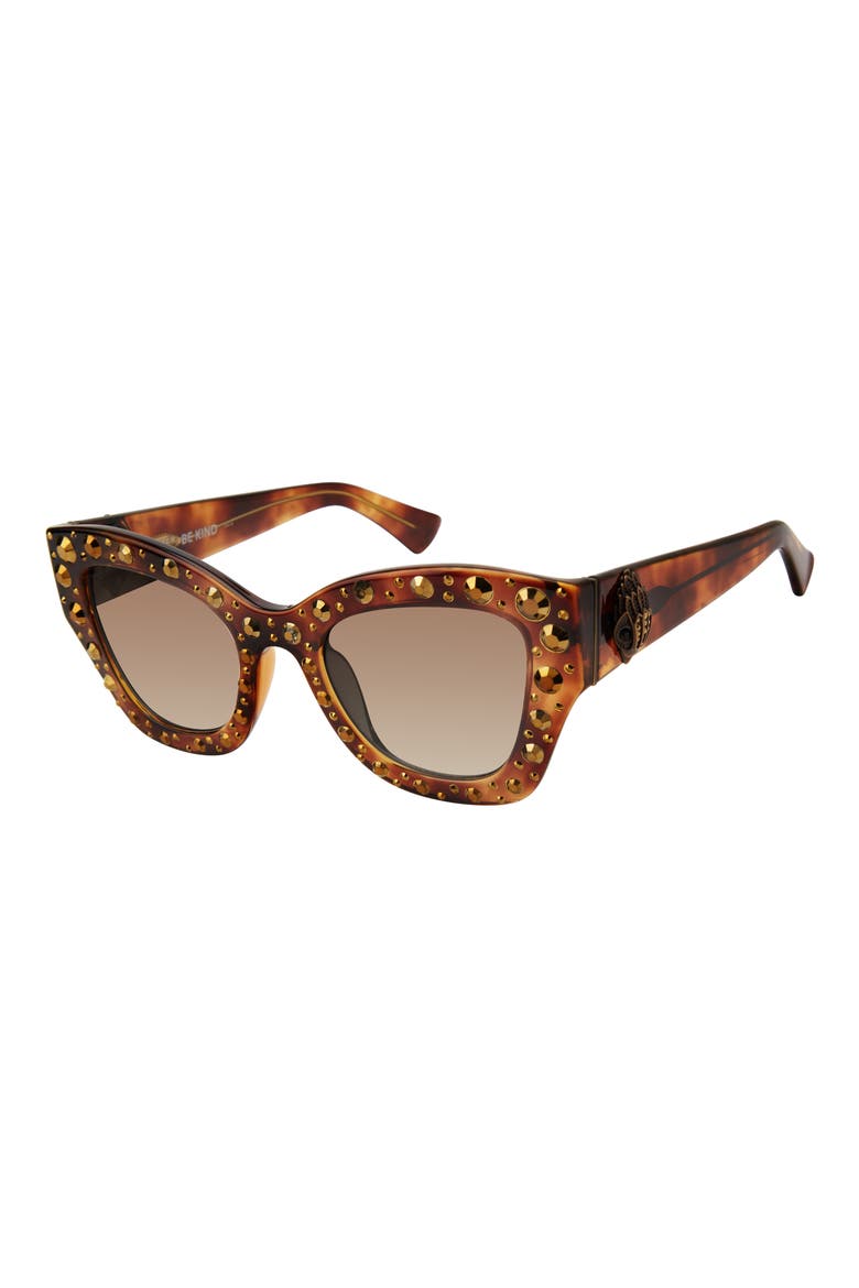 51mm Cat Eye Sunglasses, Alternate, color, HAVANA/ BROWN GRADIENT
