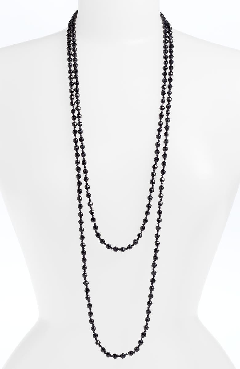 Nordstrom 6mm Glass Pearl Extra Long Strand Necklace, Alternate, color,