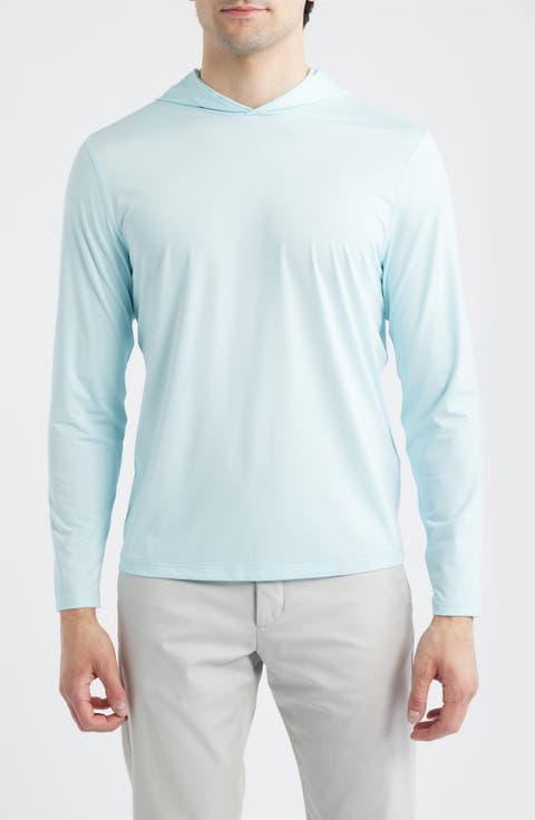 Mélange Ice Stretch Nylon Hoodie