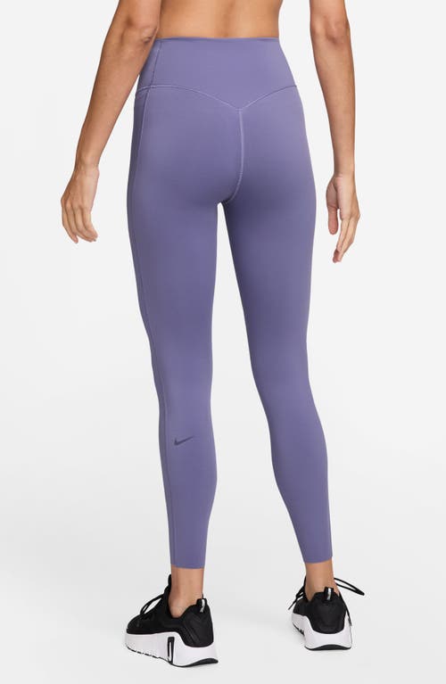 Nike Universa Medium-support High-waisted Pocket 7/8 Leggings In Blue