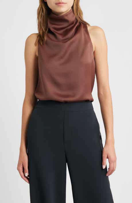 rag & bone Jana Sleeveless Cowl Neck Top
