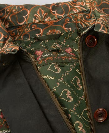 x FARM Rio Maria-Clara Waxed Jacket