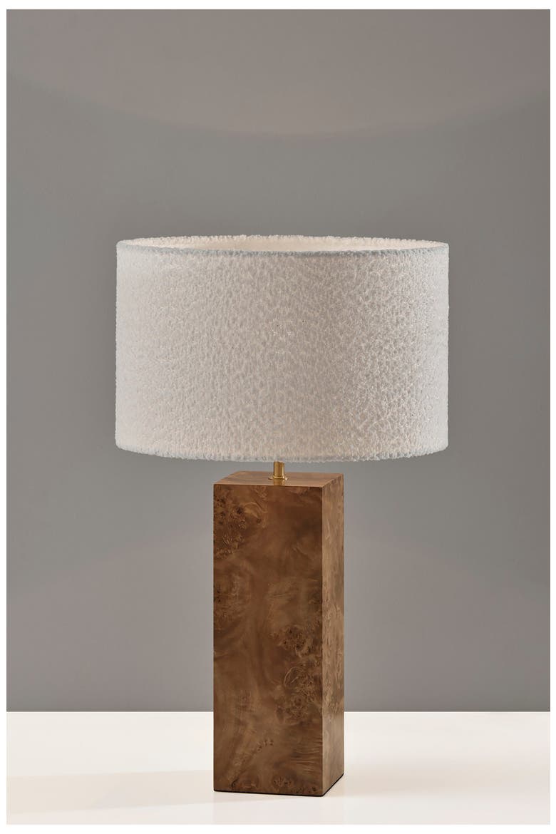 Frederick Table Lamp, Alternate, color, BURLED WOOD/ ANTIQUE BRASS