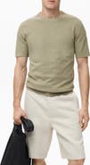MANGO Fine Knit Short Sleeve Sweater