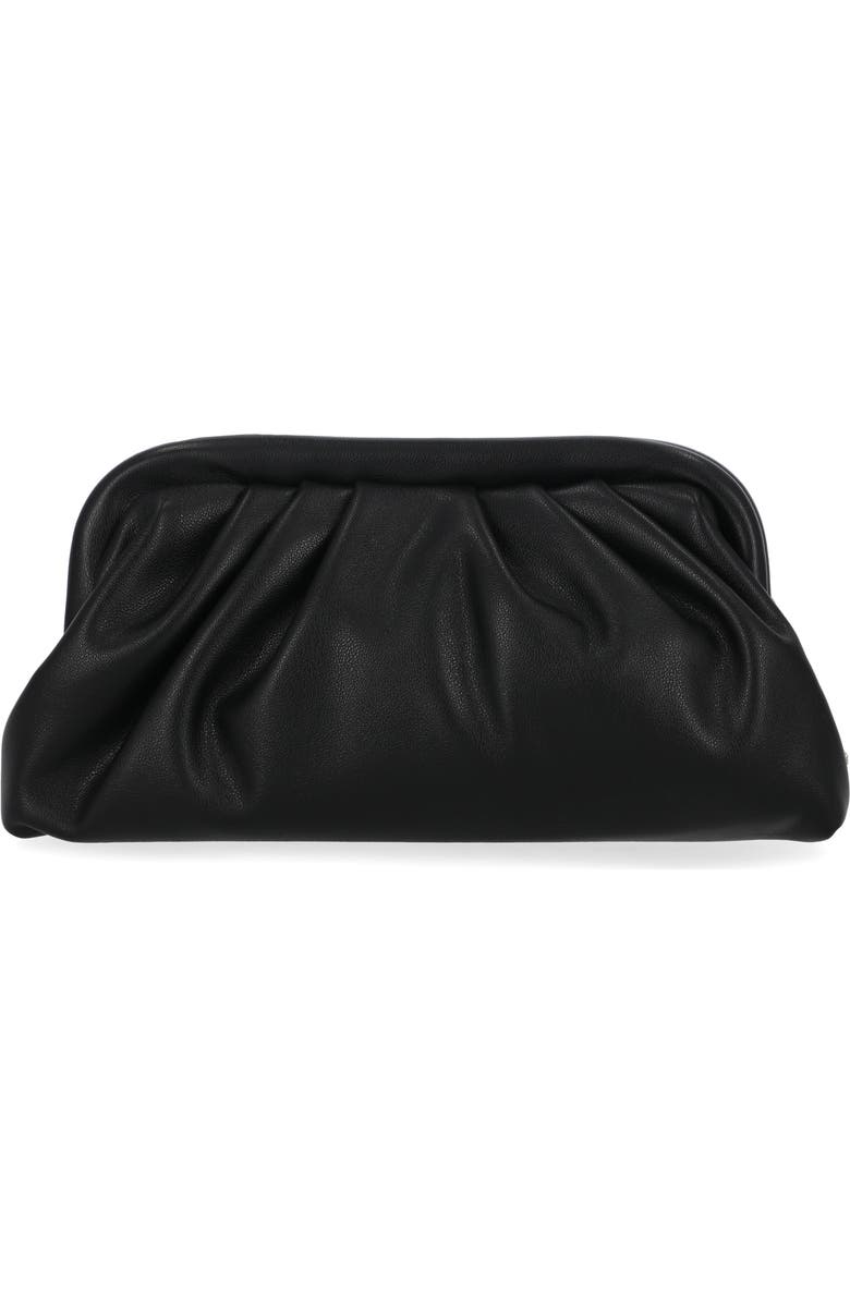 Jessica McClintock Violetta Studded Clutch, Alternate, color, Black