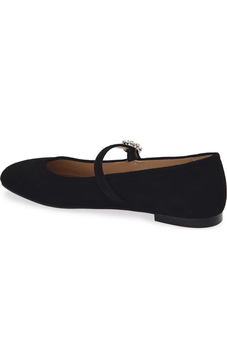 Stuart Weitzman Aura May Jane Flat, Alternate, color, Black/ Black