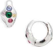 Collina Strada Mini Bat Huggie Hoop Earrings