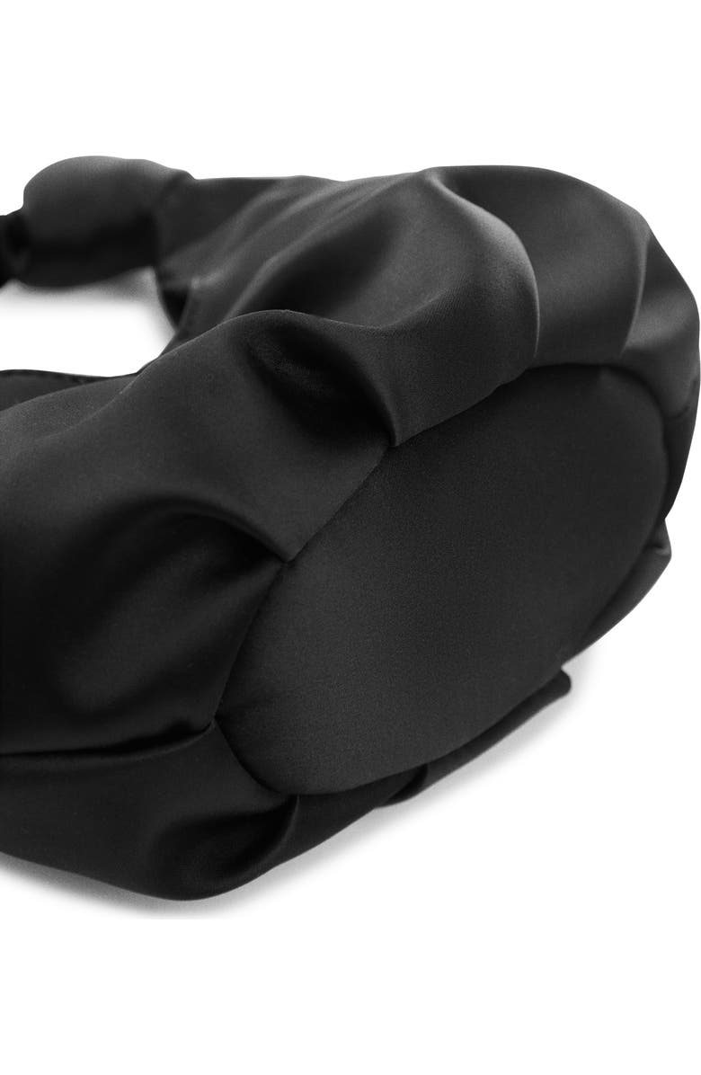 MANGO Metallic Satin Handbag, Alternate, color,