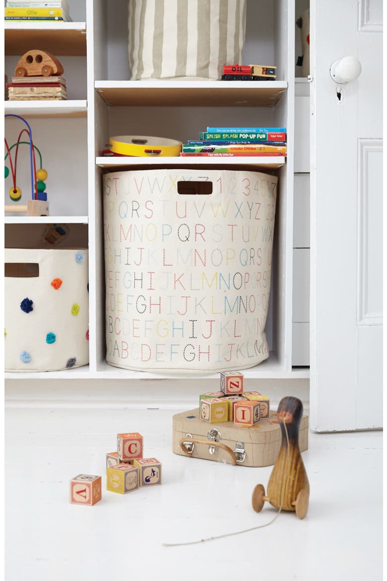 Canvas Hamper, Alternate, color, MULTI