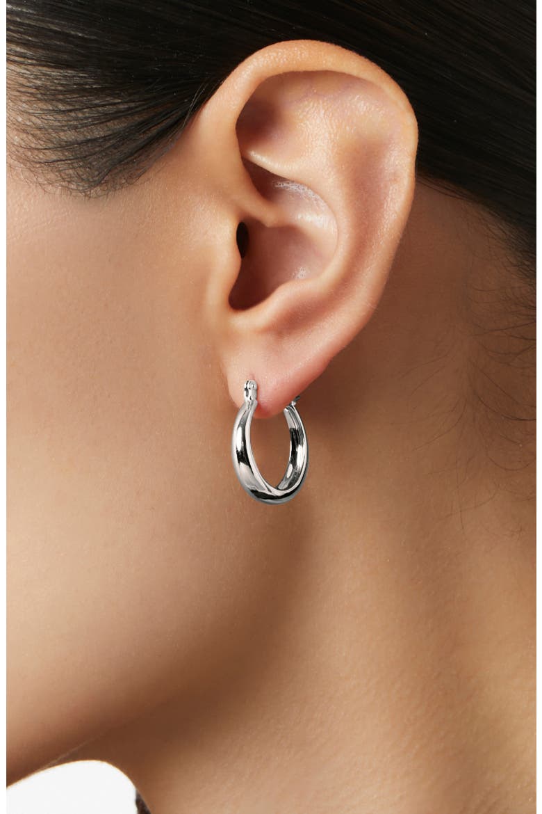 Endless Hoop Earrings, Alternate, color, SILVER