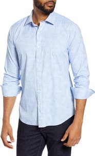 Bugatchi Shaped Fit Button-Up Performance Shirt
