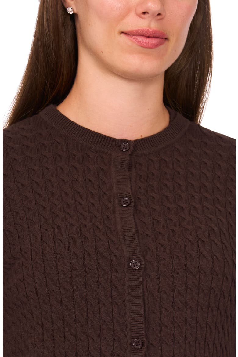 Cable Stitch Cotton Cardigan, Alternate, color, DELICIOSO