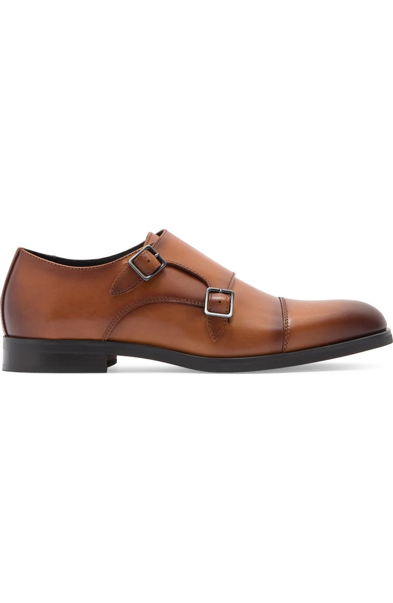 Nordstrom Edison Double Monk Strap Shoe, Alternate, color, Tan Chestnut