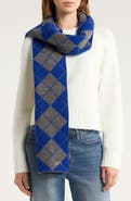 Damson Madder Saskia Argyle Wool Scarf