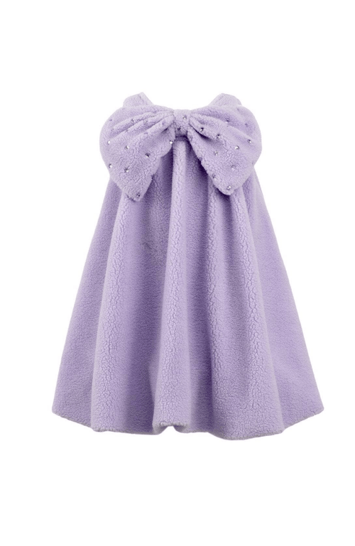 Lola + The Boys Big Bow Teddy Dress in Purple  product