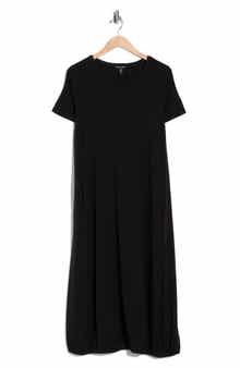 Eileen Fisher Stretch Jersey Lantern Shift Dress