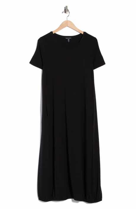 Eileen Fisher Stretch Jersey Lantern Shift Dress