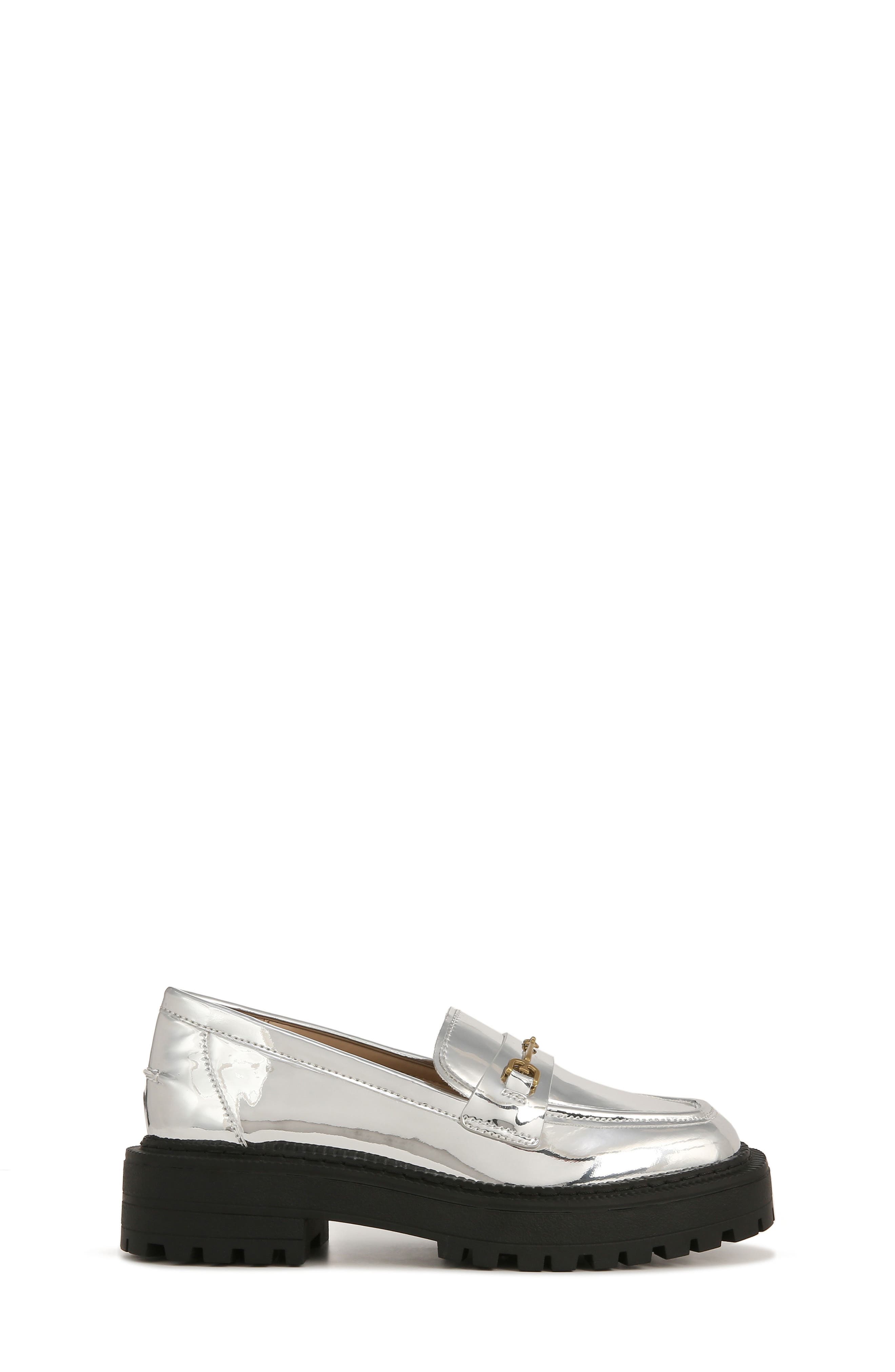 Sam Edelman Kids' Laurs Platform Bit Loafer, Alternate, color, Soft Silver