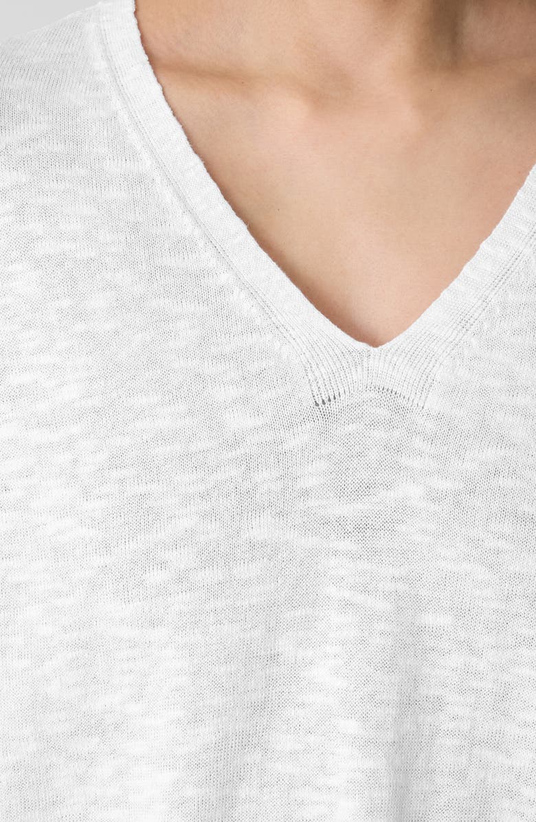 Eileen Fisher Organic Linen & Organic Cotton V-Neck Sweater, Alternate, color,