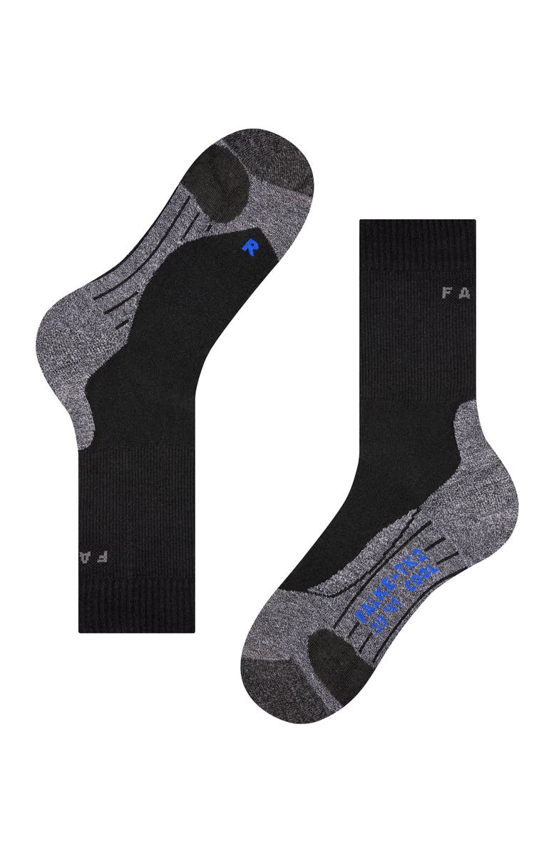 Falke TK2 Explore Cool Hiking Socks, Alternate, color, Black-Mix