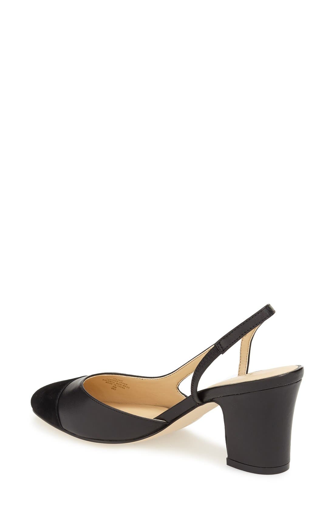 Ivanka Trump 'Liah' Slingback Cap Toe Pump, Alternate, color, 