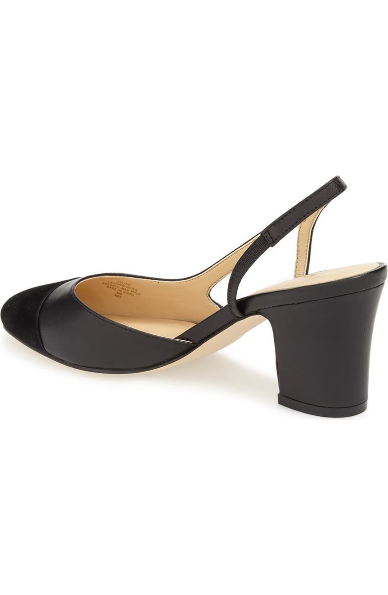 Ivanka Trump 'Liah' Slingback Cap Toe Pump, Alternate, color,