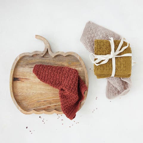 Artisan Knit Cotton Dish Cloth Set