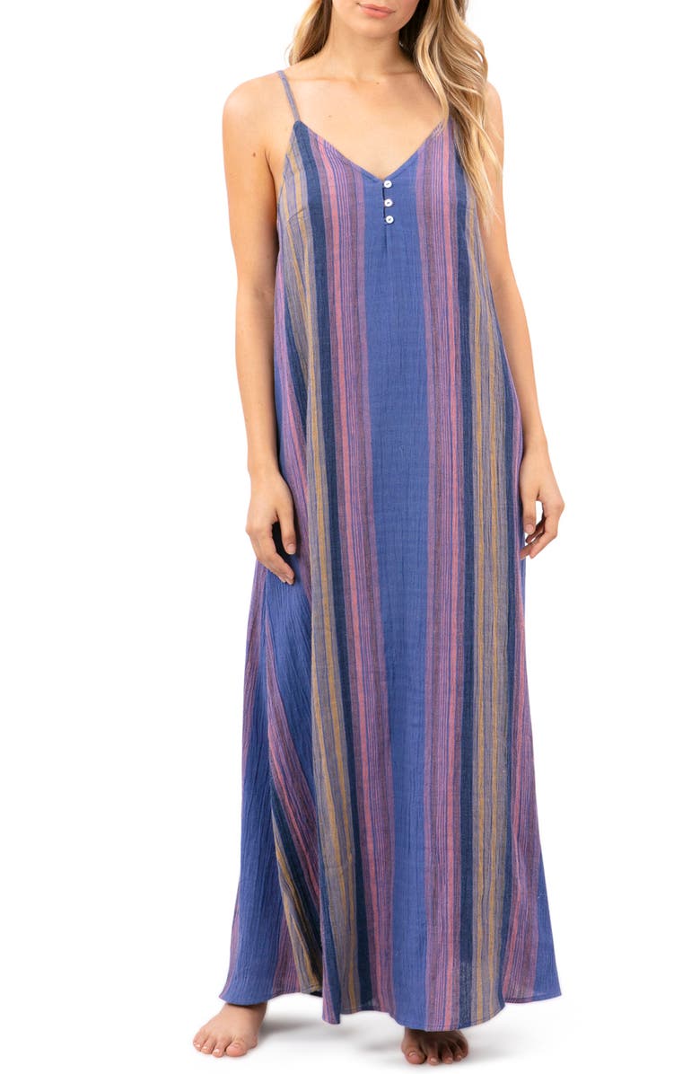 Rip Curl Golden Days Stripe Maxi Dress, Main, color, 