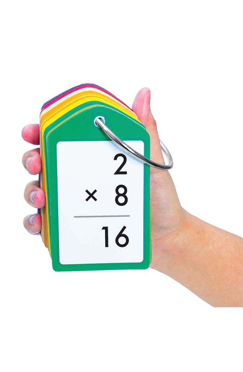 Junior Learning Multiplication Teach Me Tags 168 Educational Flashcards, Alternate, color, Multicolored