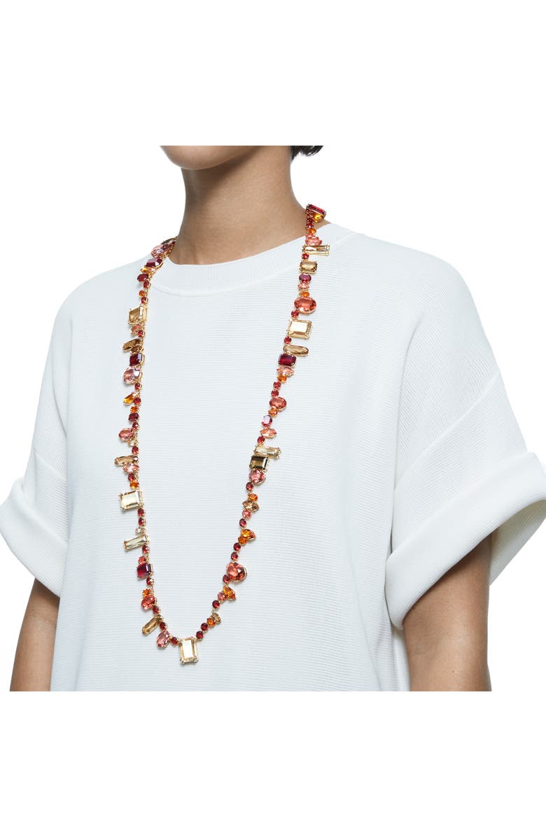 Swarovski Gema Long Crystal Necklace, Alternate, color, 