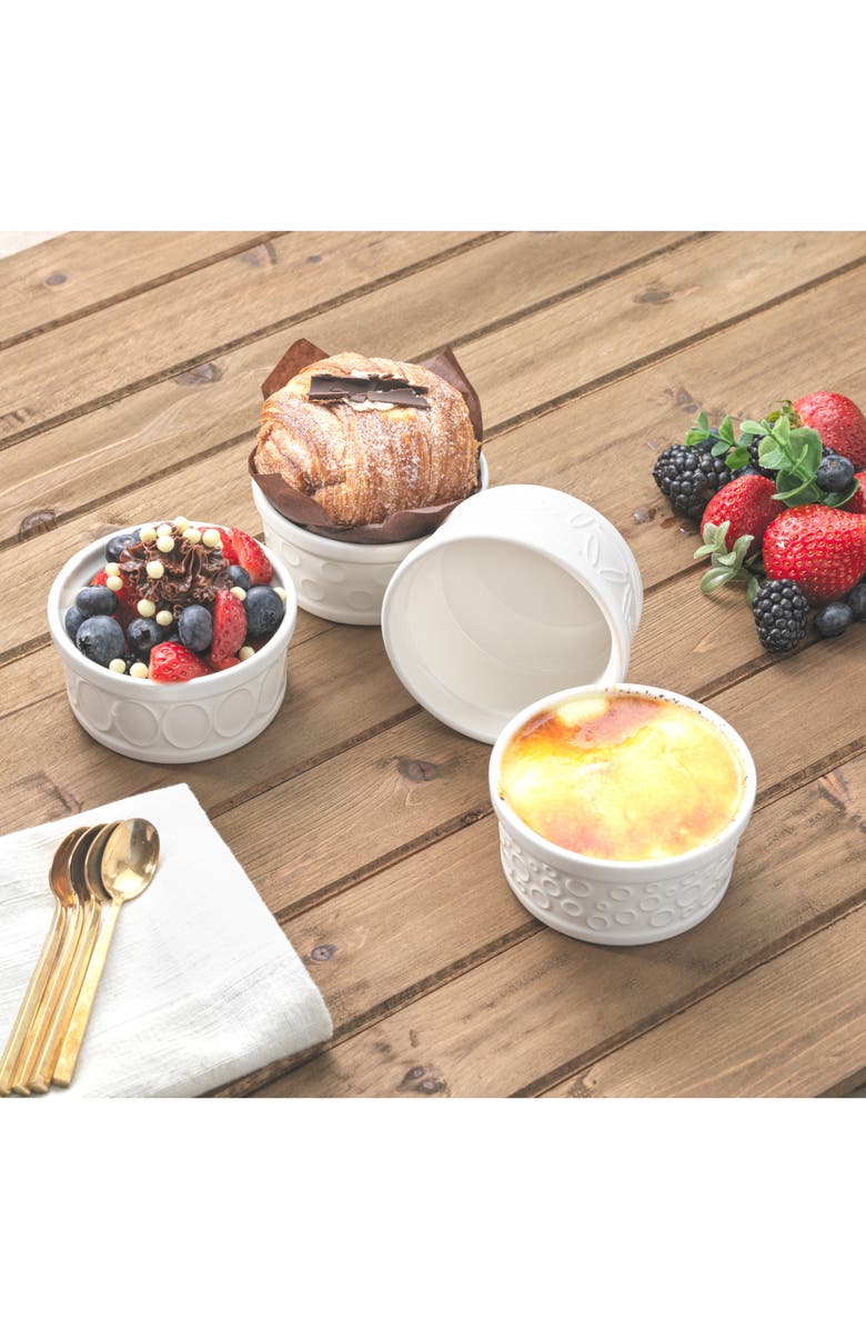 JoyJolt Porcelain Ramekins - Set of 4, Alternate, color, 
