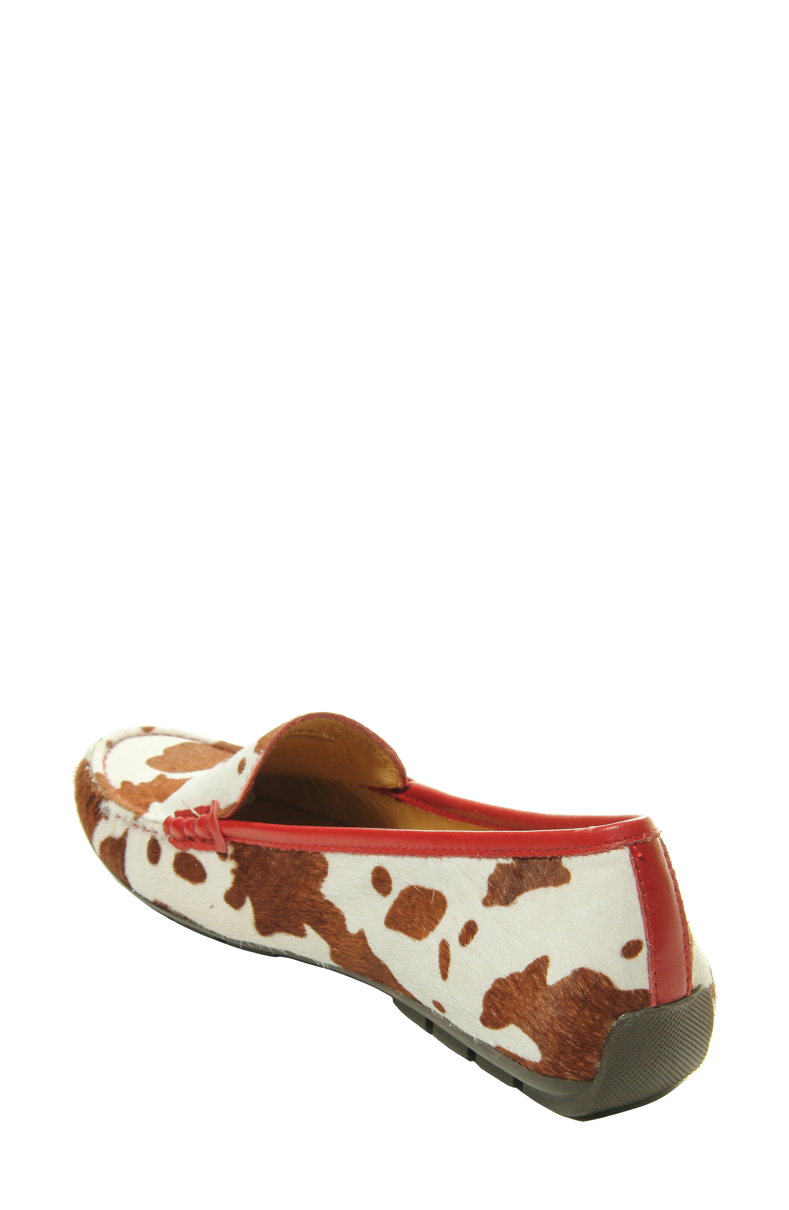 Albion Genuine Calf Hair Loafer, Alternate, color, TAN/ WHITE CALF HAIR