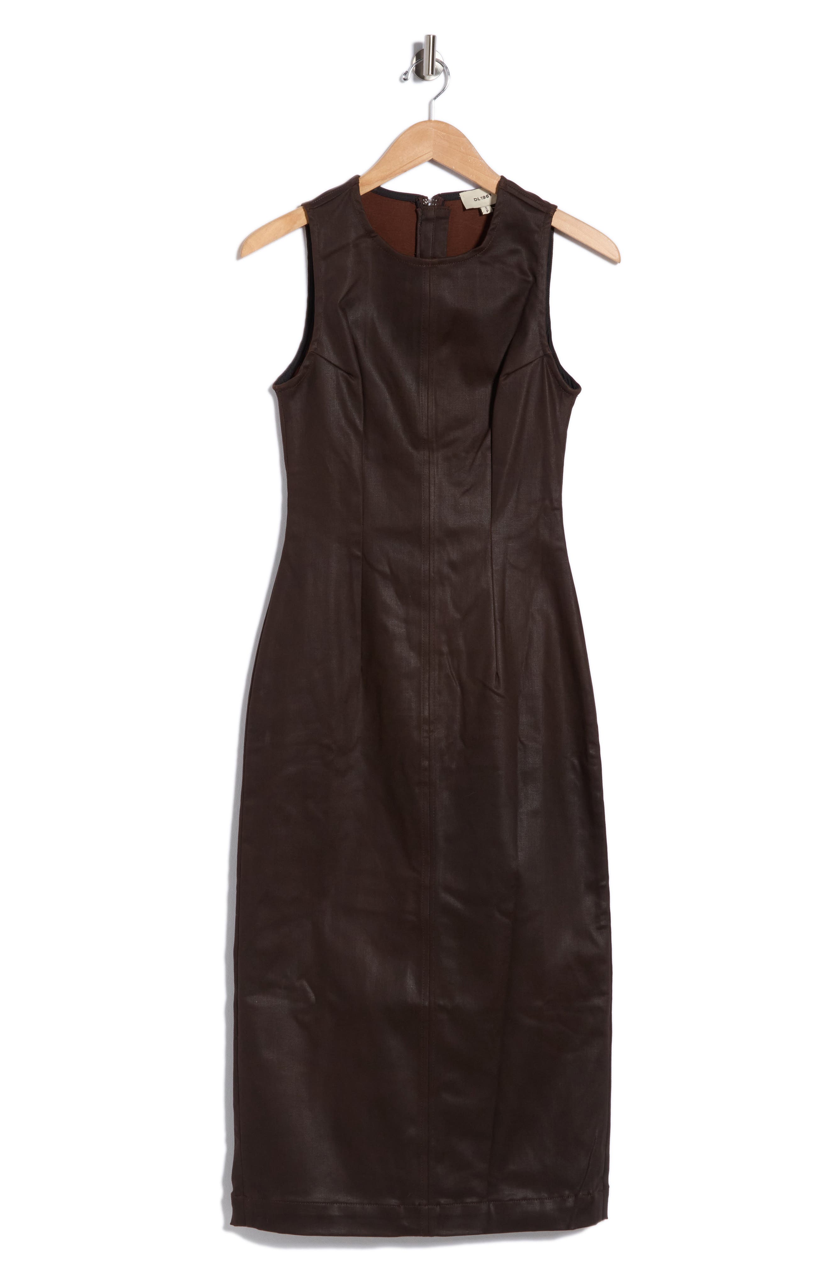 Esme Coated Sleeveless Midi Dress
