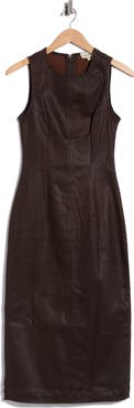DL1961 Esme Coated Sleeveless Midi Dress