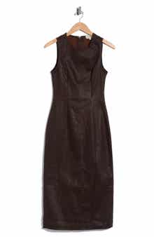 Esme Coated Sleeveless Midi Dress