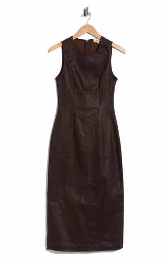 Esme Coated Sleeveless Midi Dress