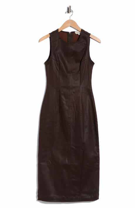 Esme Coated Sleeveless Midi Dress