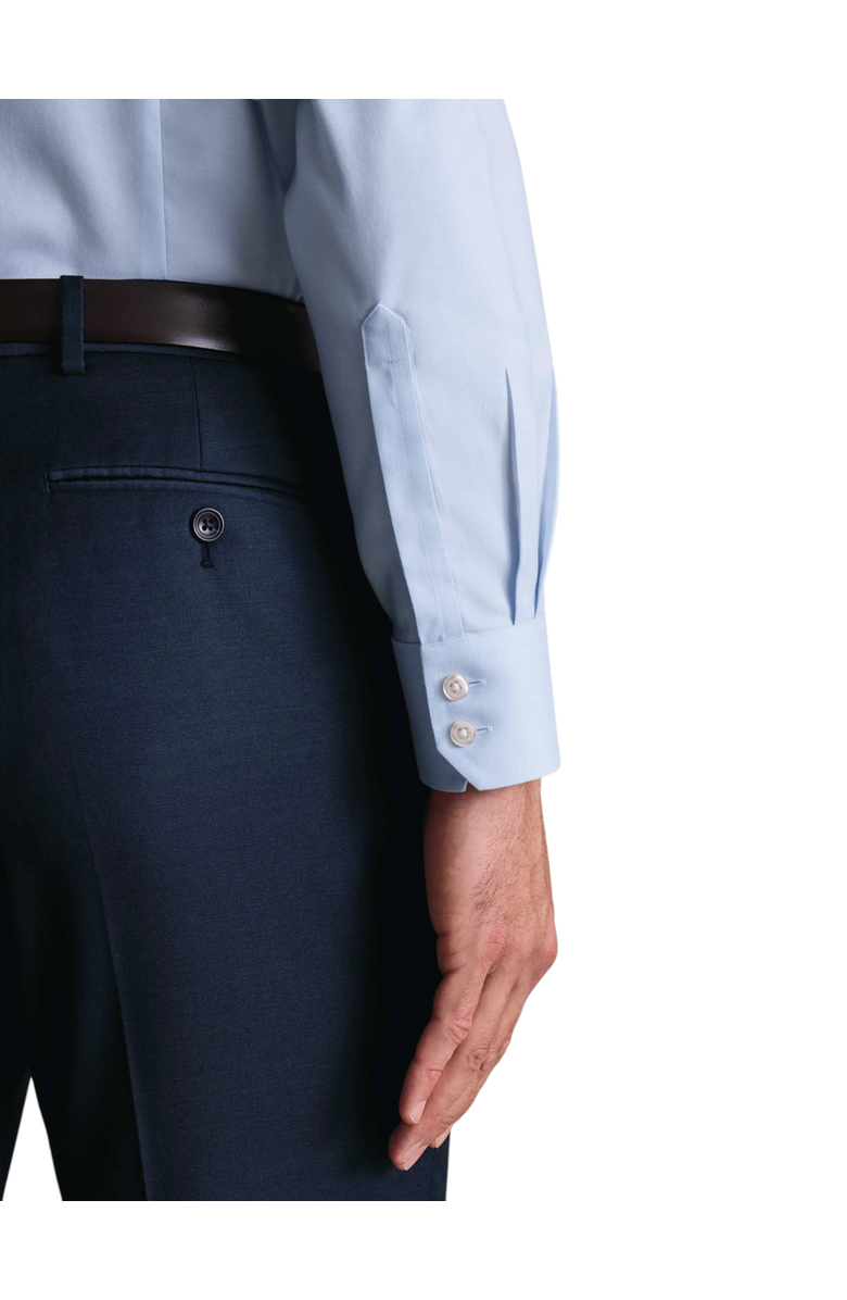 Charles Tyrwhitt Non-Iron Twill Cutaway Collar Shirt, Alternate, color, Ice Blue