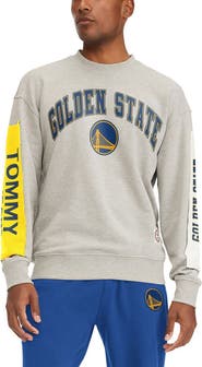 TOMMY JEANS Men's Tommy Jeans Gray Golden State Warriors James Patch Pullover Sweatshirt