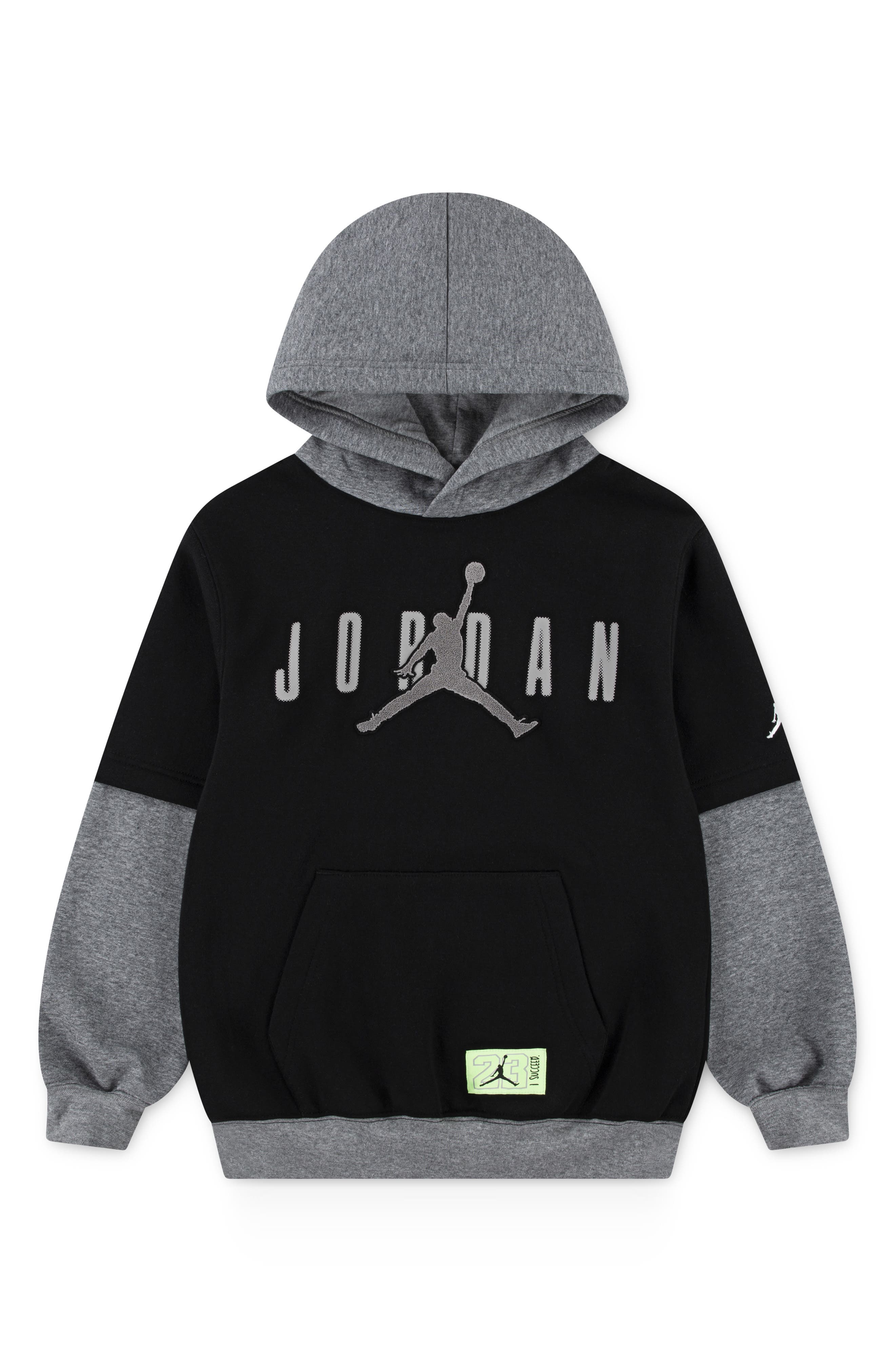 black and grey jordan hoodie