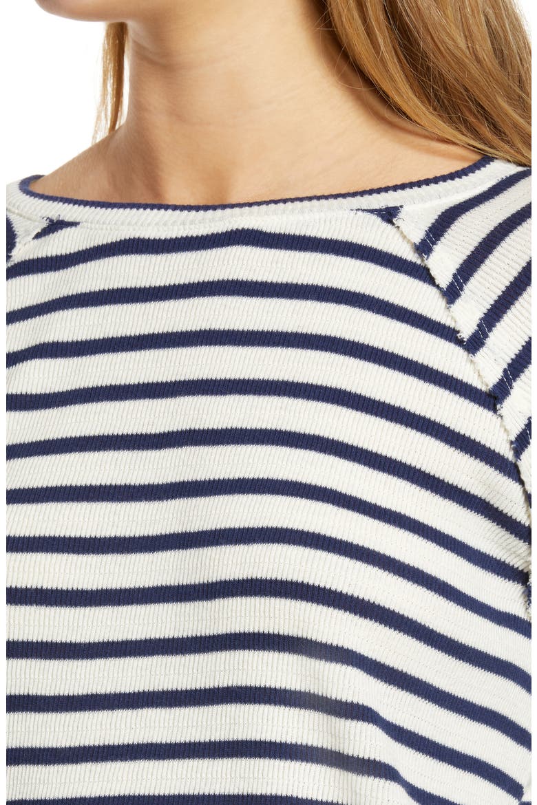 Long Sleeve Thermal Top, Alternate, color, WHITE- BLUE STRIPE
