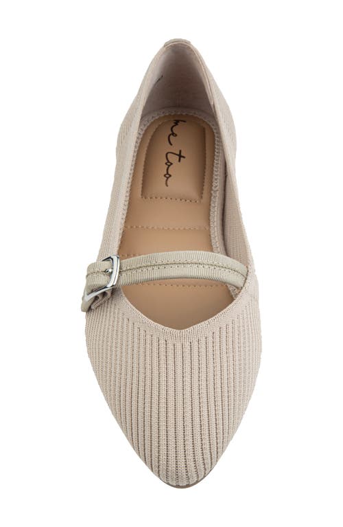 Me Too Glory Rib Knit Mary Jane Flat In Brown
