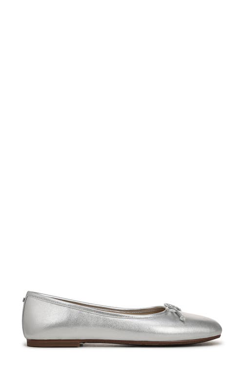 Sam Edelman Alie Ballet Flat In Silver