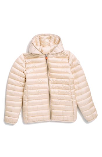 SAVE THE DUCK SAVE THE DUCK KIDS' IRENE WATER REPELLENT HOODED PUFFER JACKET