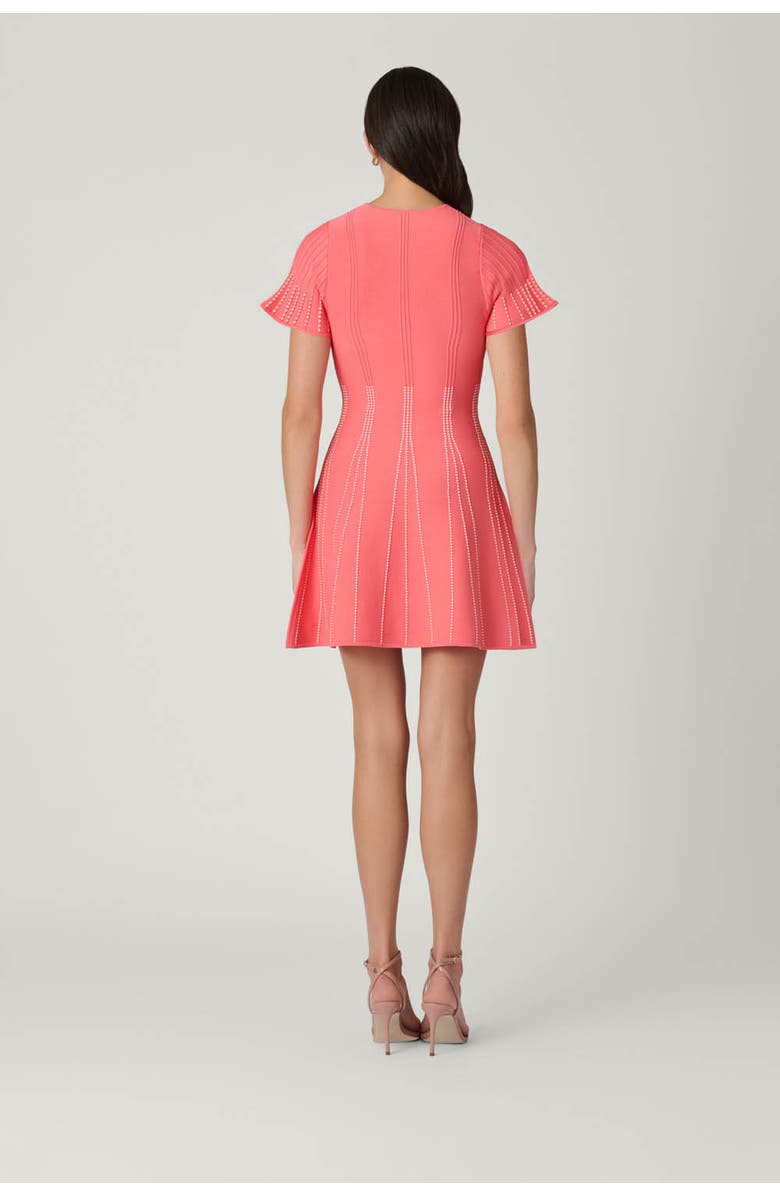Shoshanna Maddy Caju Knit Dress, Alternate, color, Coral/Blush