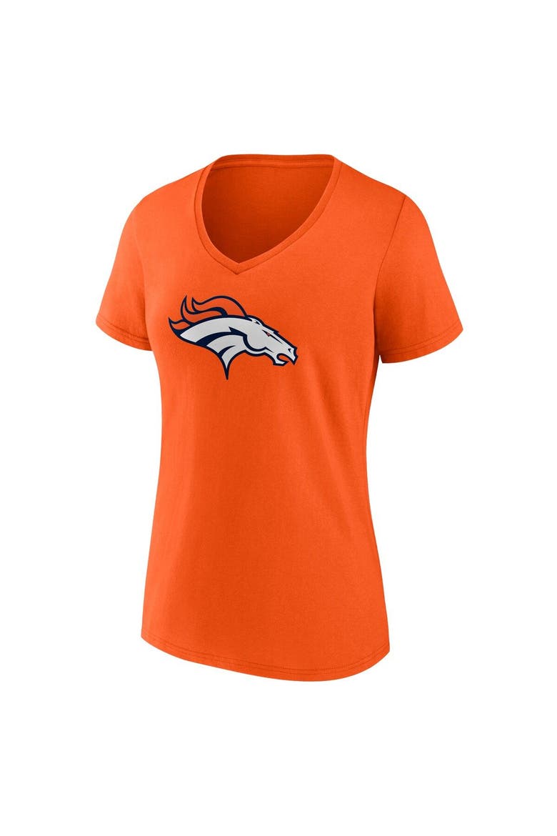 Women's Fanatics Branded Russell Wilson Orange Denver Broncos Player Icon Name & Number V-Neck T-Shirt, Alternate, color, Orange