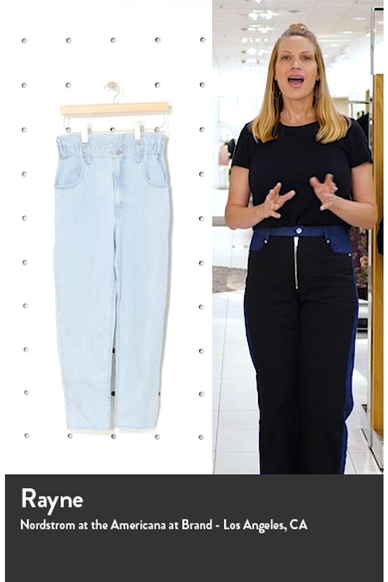 Paperbag High Waist Classic Straight Jeans video