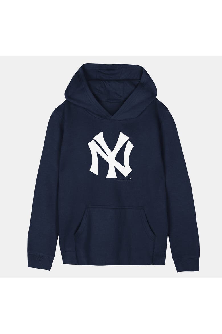 Toddler Mitchell & Ness  Navy New York Yankees Retro Logo Hoodie, Main, color, Navy